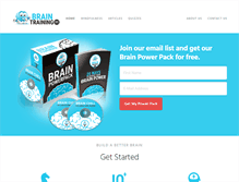 Tablet Screenshot of braintraining101.com